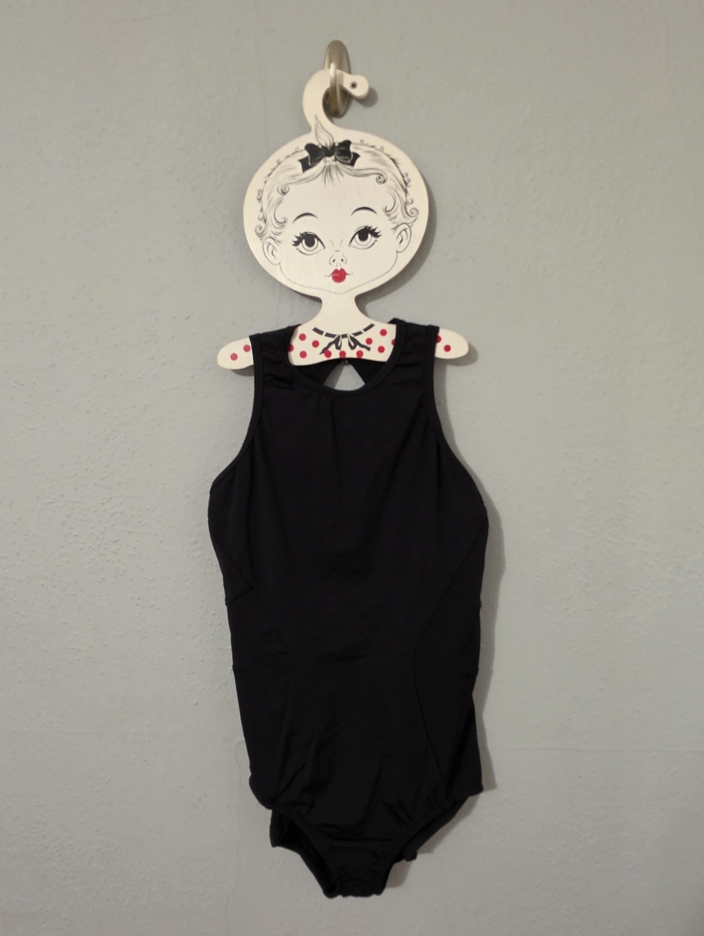 Zarely Dancewear Ana Black Leotard Size Large